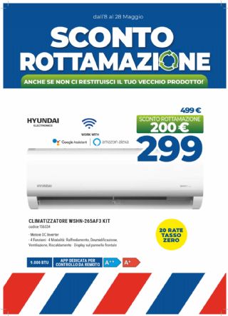 CLIMATIZZATORE HYUNDAI WSHN-265AF3 KIT 9000BTU